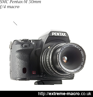 SMC Pentax-M 50mm f/4 Macro Lens